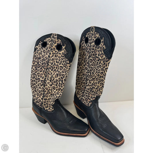 Boots Western By Clothes Mentor In Leopard Print, Size: 11