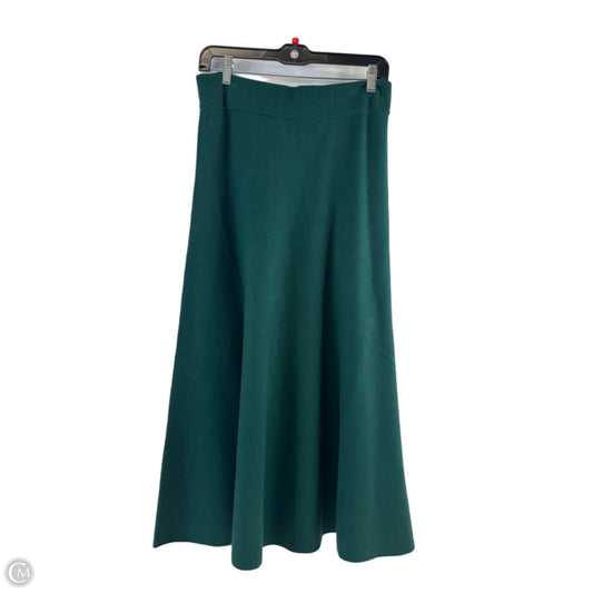 Skirt Midi By Banana Republic In Green, Size: 8