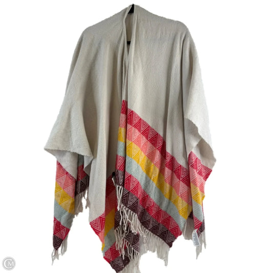 Shawl By American Eagle In Red & White, Size: Osfm
