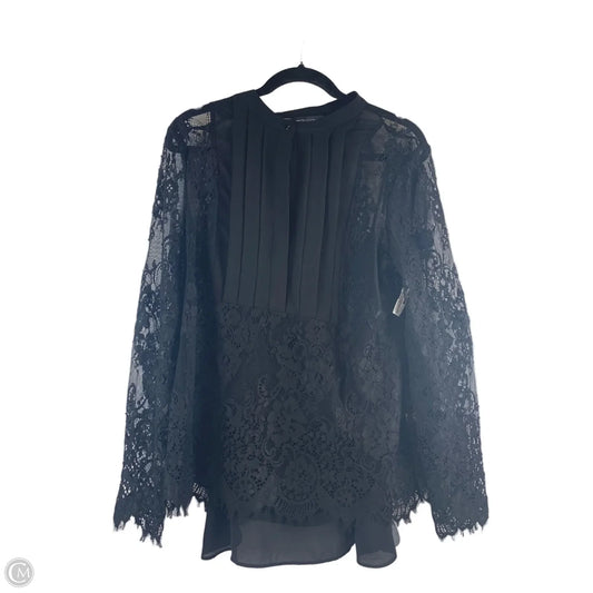 Top Long Sleeve By White House Black Market In Black, Size: Xl
