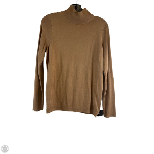 Top Long Sleeve Basic By J. Jill In Tan, Size: Xs