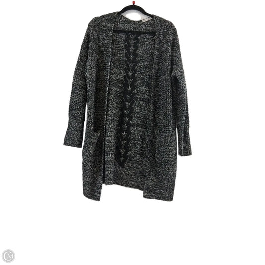 Sweater Cardigan By Dex In Black & White, Size: S