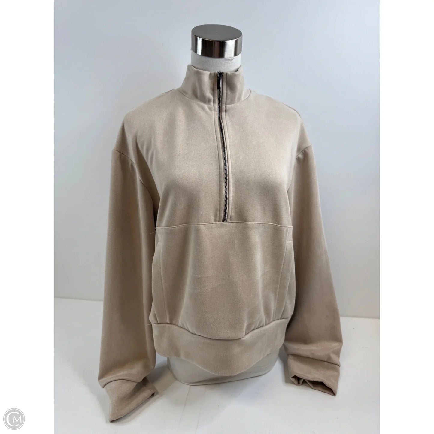 Top Long Sleeve By T Tahari In Tan, Size: M