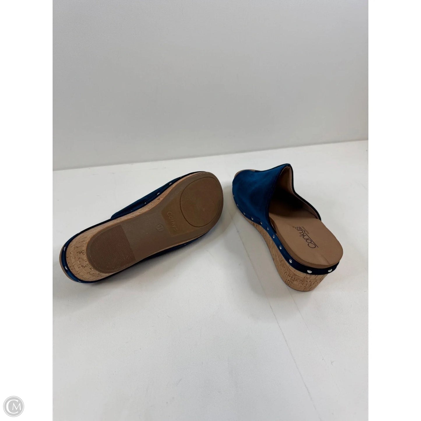 Sandals Heels Wedge By Corkys In Navy, Size: 11