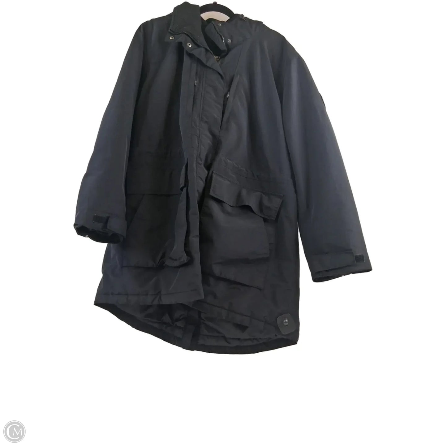 Coat Parka By Lands End In Black, Size: 1x