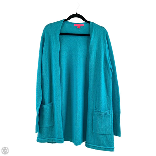 Sweater Cardigan Designer By Lilly Pulitzer In White, Size: Xl