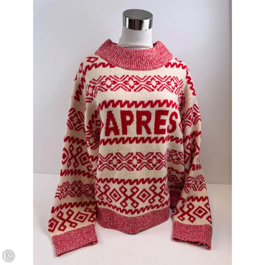 Sweater By A New Day In Red & Yellow, Size: Xl