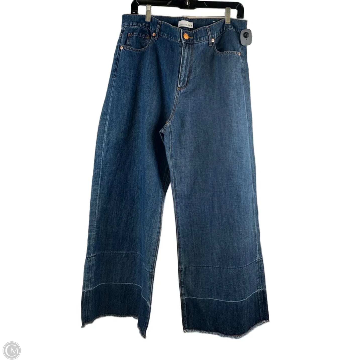 Jeans Wide Leg By Loft In Blue Denim, Size: 8
