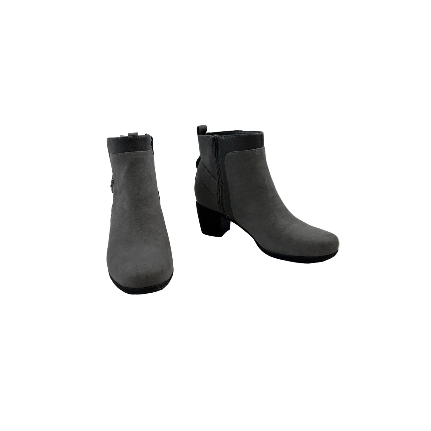 Boots Ankle Heels By Croft And Barrow In Grey, Size: 7