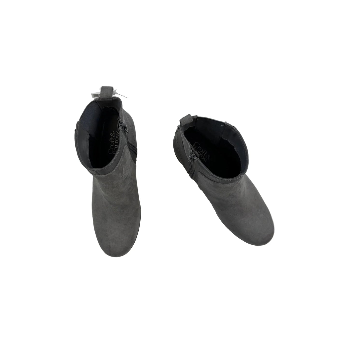 Boots Ankle Heels By Croft And Barrow In Grey, Size: 7