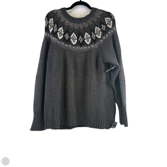 Sweater By Chaps In Grey, Size: Xl