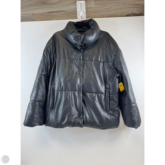 Jacket Puffer & Quilted By Urban Outfitters In Black, Size: M