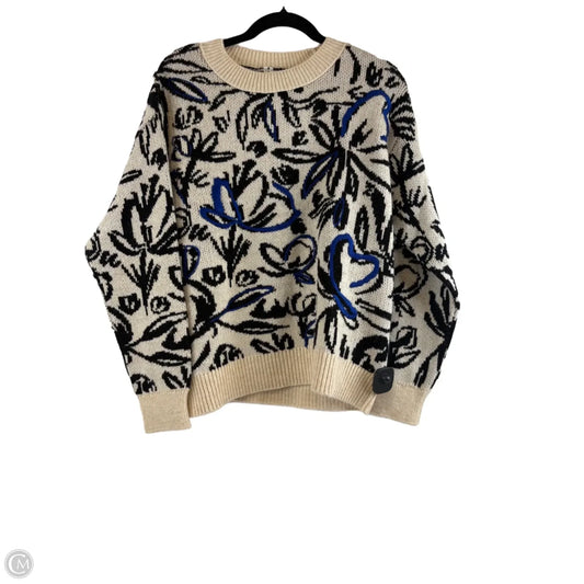 Sweater By Anthropologie In Black & Cream, Size: S