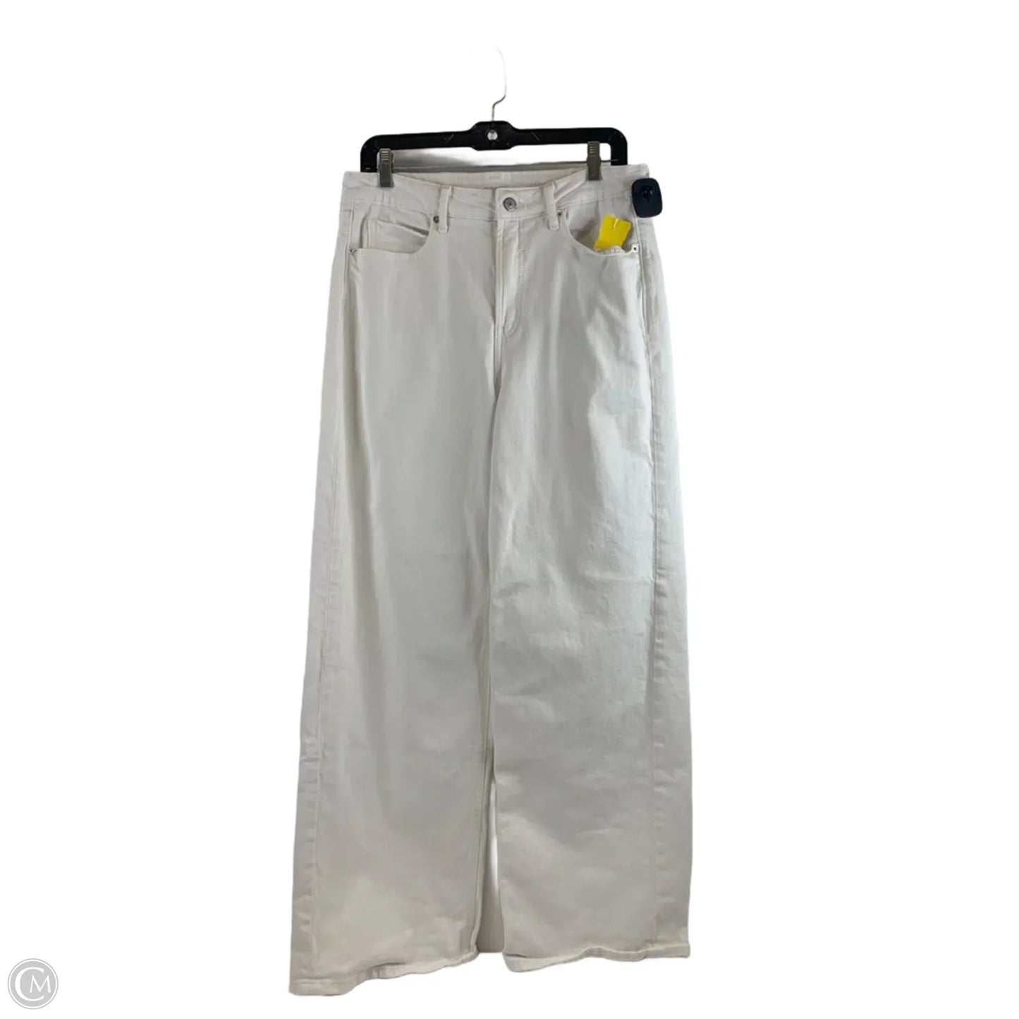 Jeans Wide Leg By Old Navy In White, Size: 10