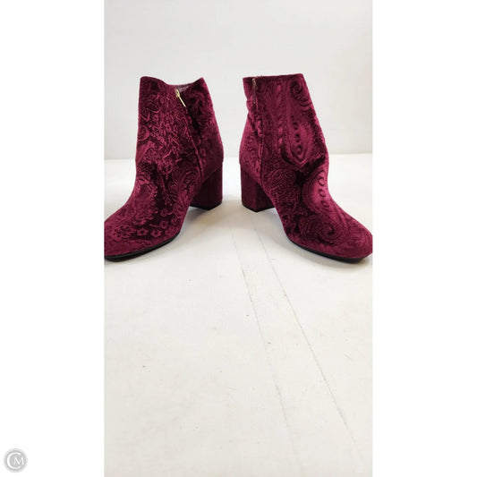 Boots Ankle Heels By Zigi Soho In Pink, Size: 9.5