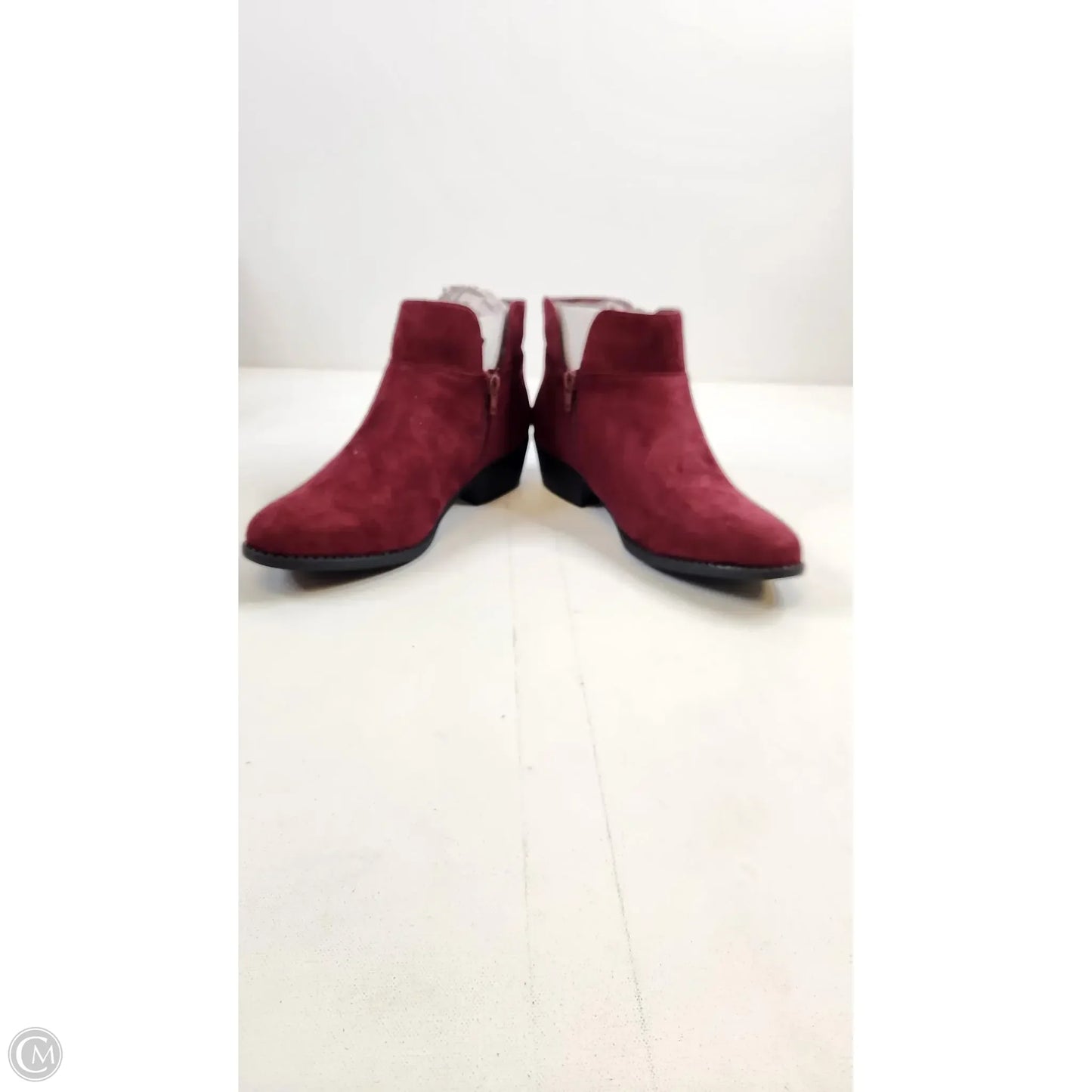Boots Ankle Heels By Cme In Red, Size: 9