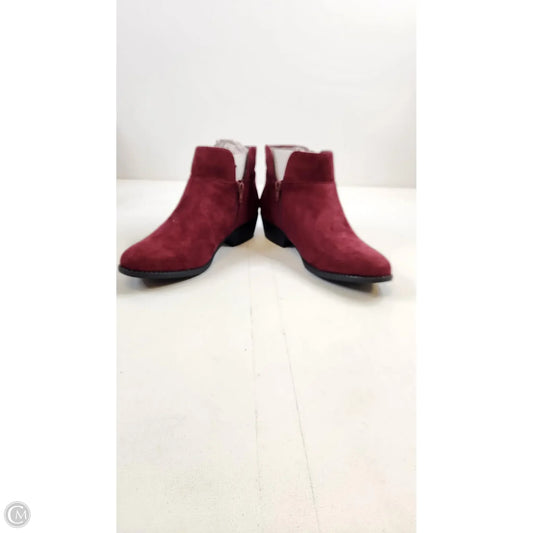 Boots Ankle Heels By Cme In Red, Size: 9