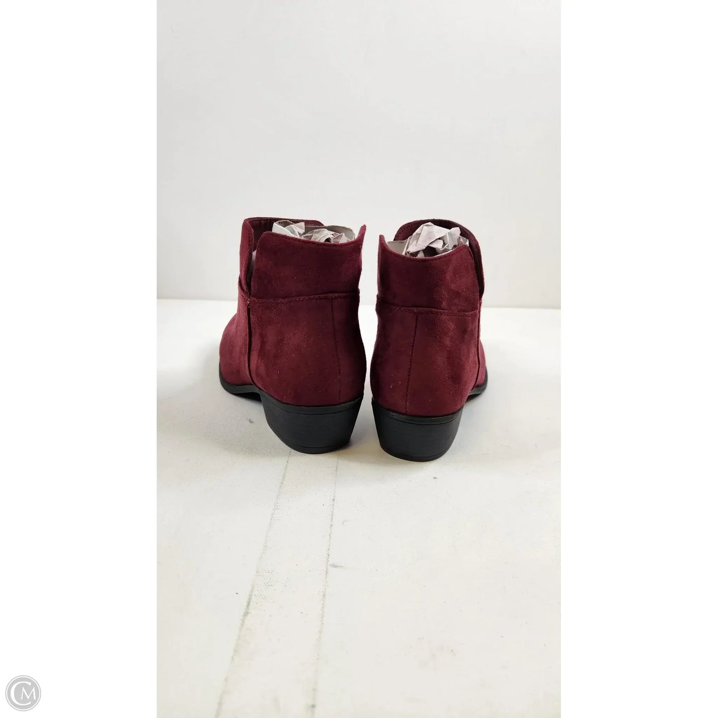 Boots Ankle Heels By Cme In Red, Size: 9