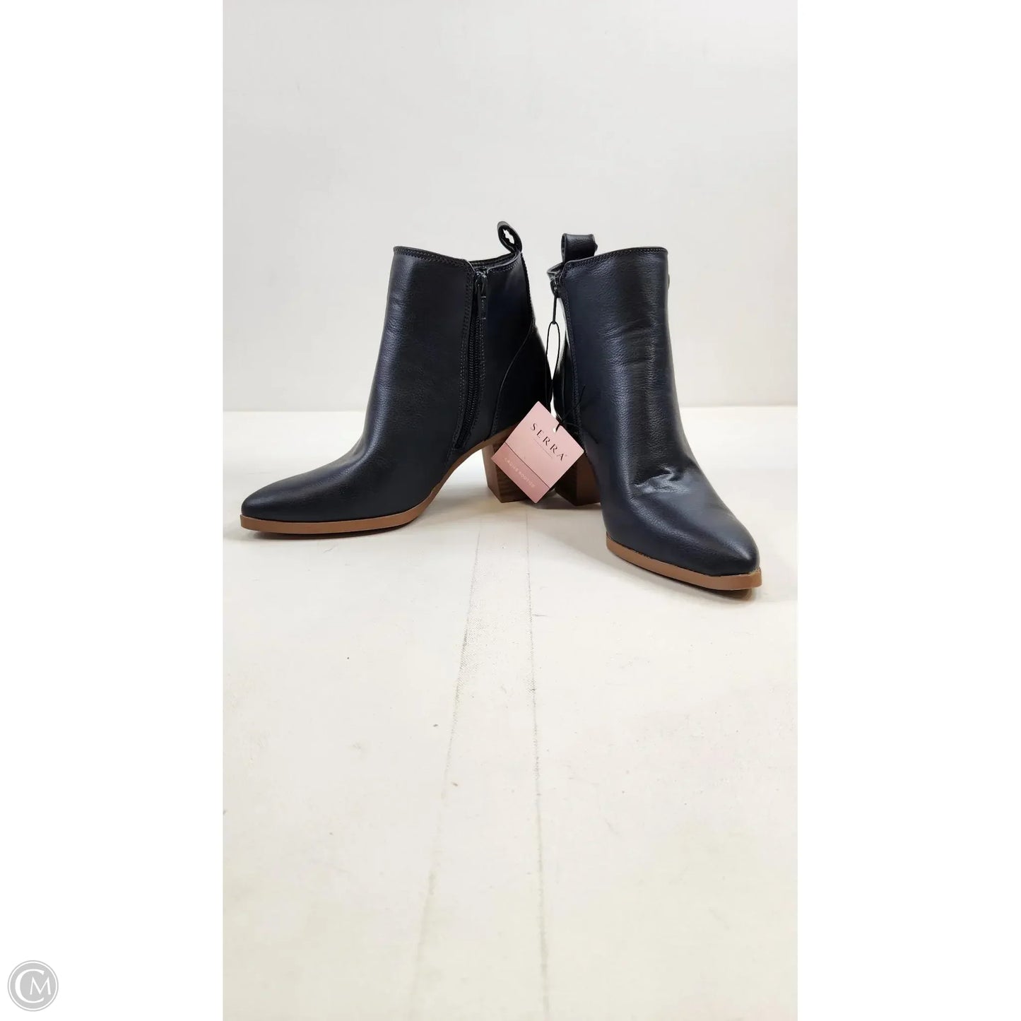 Boots Ankle Heels By Serra In Navy, Size: 7