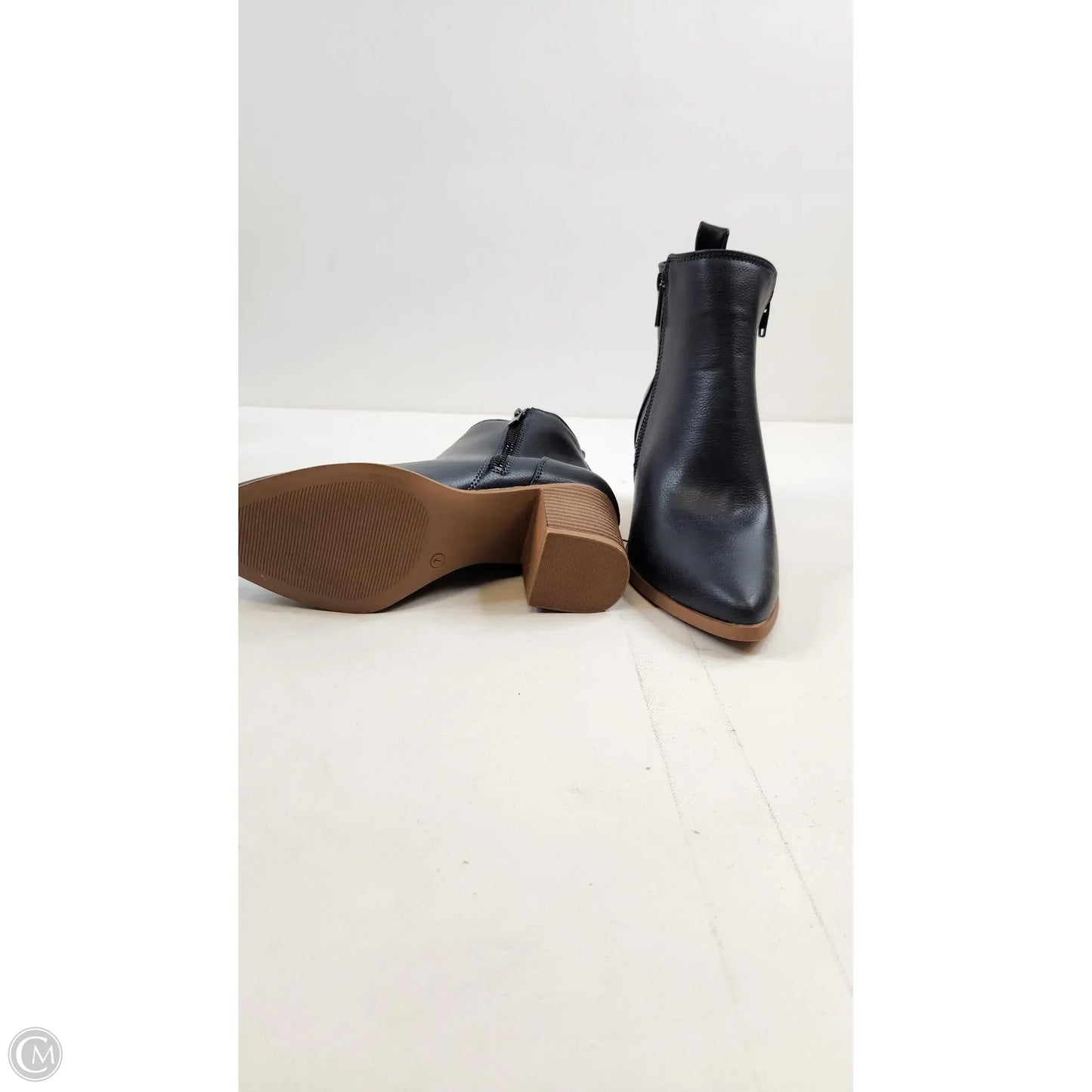 Boots Ankle Heels By Serra In Navy, Size: 7