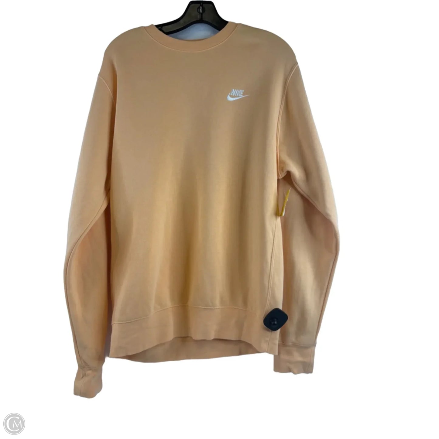 Athletic Sweatshirt Crewneck By Nike Apparel In Orange, Size: S