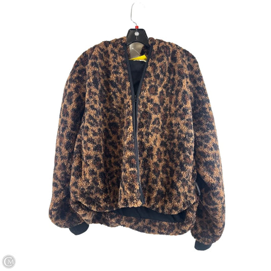 Jacket Fleece By Lou And Grey In Animal Print, Size: L