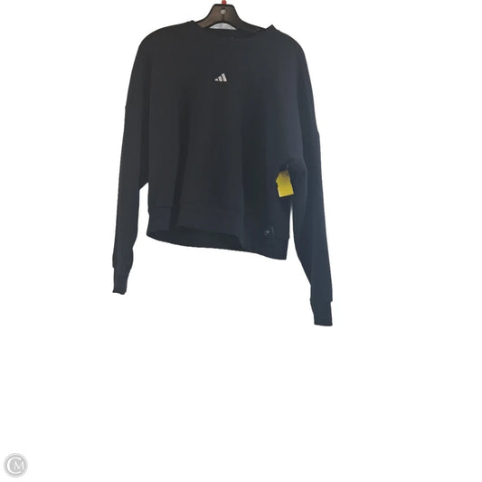 Sweatshirt Crewneck By Adidas In Black & White, Size: S