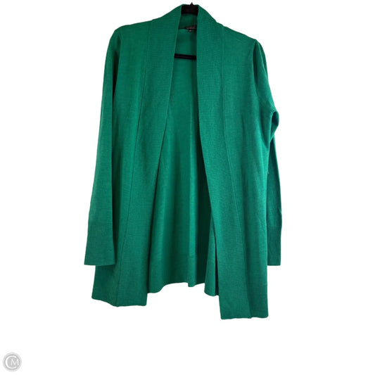 Sweater Cardigan By Talbots In Green, Size: M