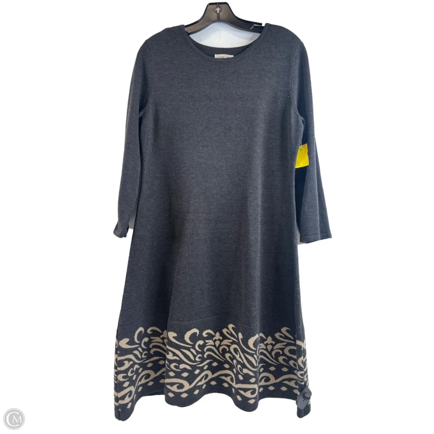 Dress Sweater By Eliza J In Grey, Size: L