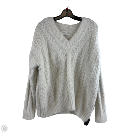 Sweater By Lucky Brand In White, Size: L