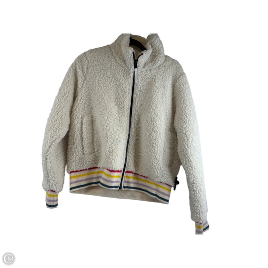 Jacket Faux Fur & Sherpa By Ivory Ella In Cream, Size: M