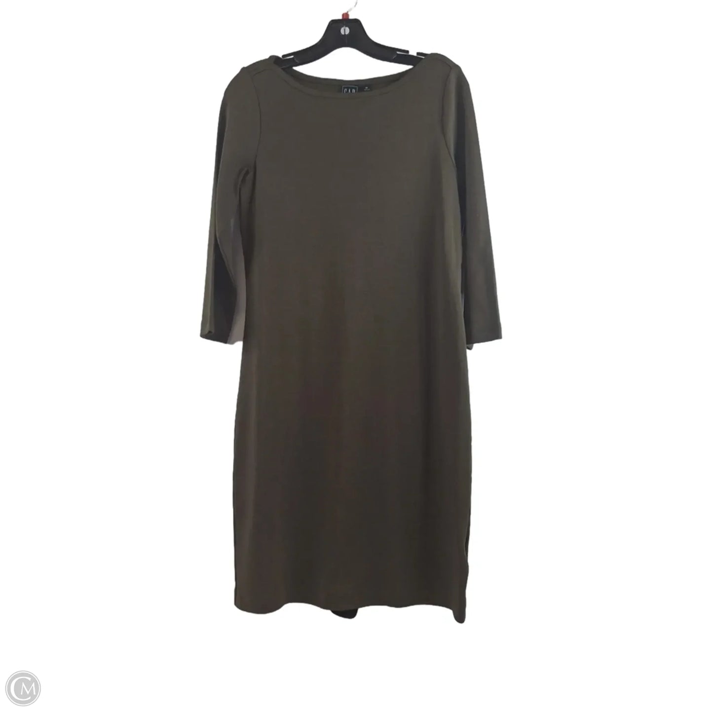 Dress Casual Midi By Gap In Green, Size: M
