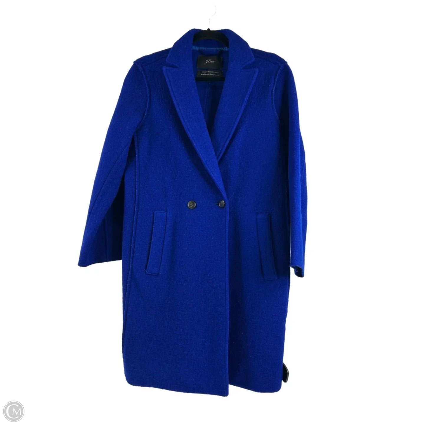 Coat Wool By J. Crew In Blue, Size: S