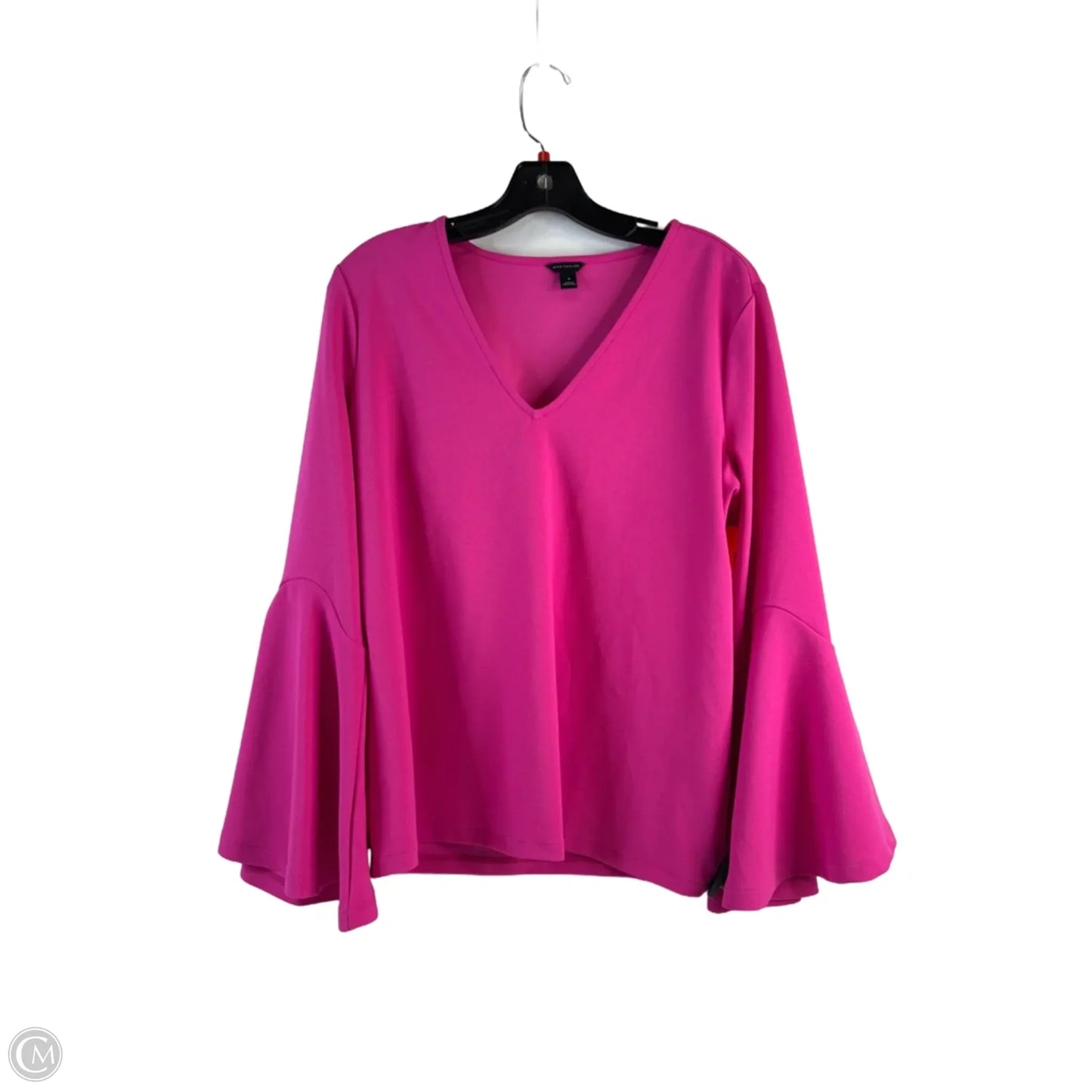 Top Long Sleeve By Ann Taylor In Pink, Size: M