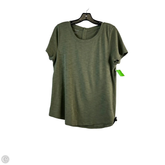 Top Short Sleeve Basic By Talbots In Green, Size: Lp