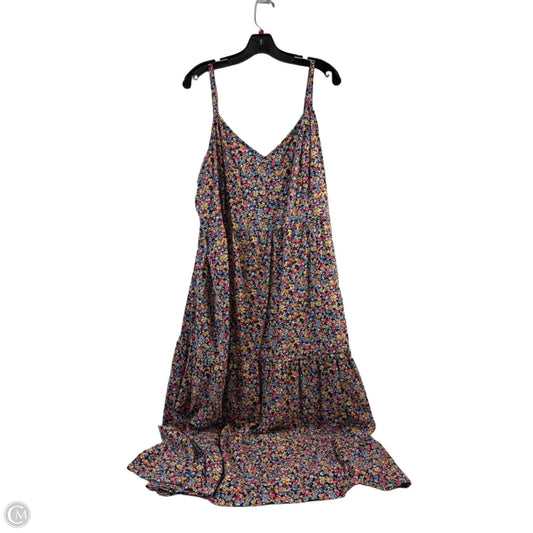 Dress Casual Maxi By Old Navy In Blue & Yellow, Size: Xxl