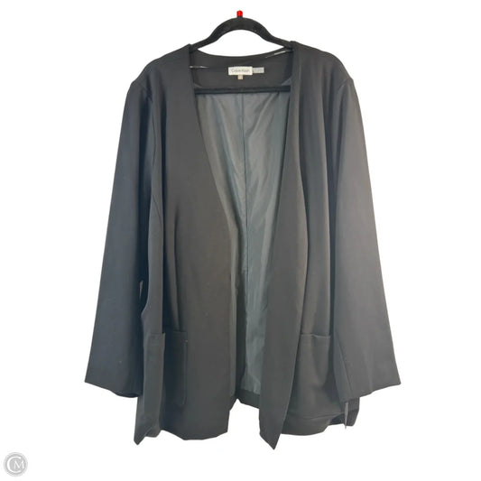 Blazer By Calvin Klein In Black, Size: 1x