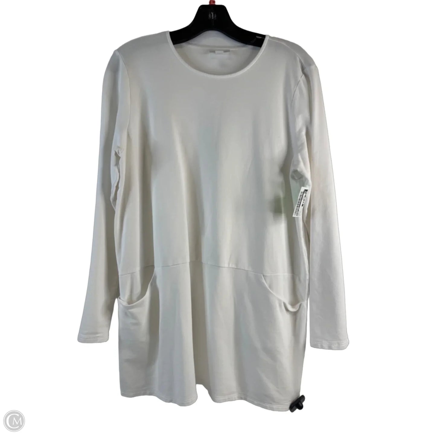 Top Long Sleeve By Pure Jill In White, Size: M
