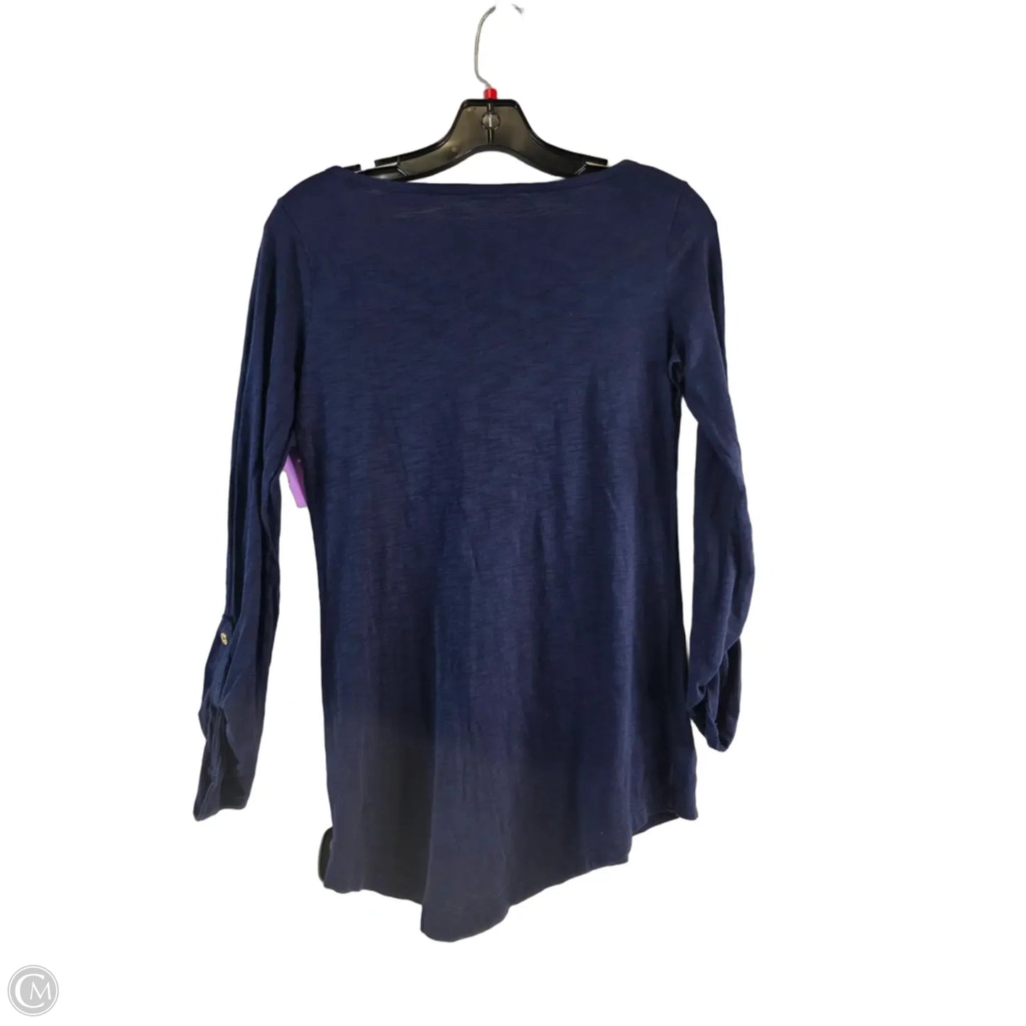 Top Long Sleeve Designer By Lilly Pulitzer In Navy, Size: S