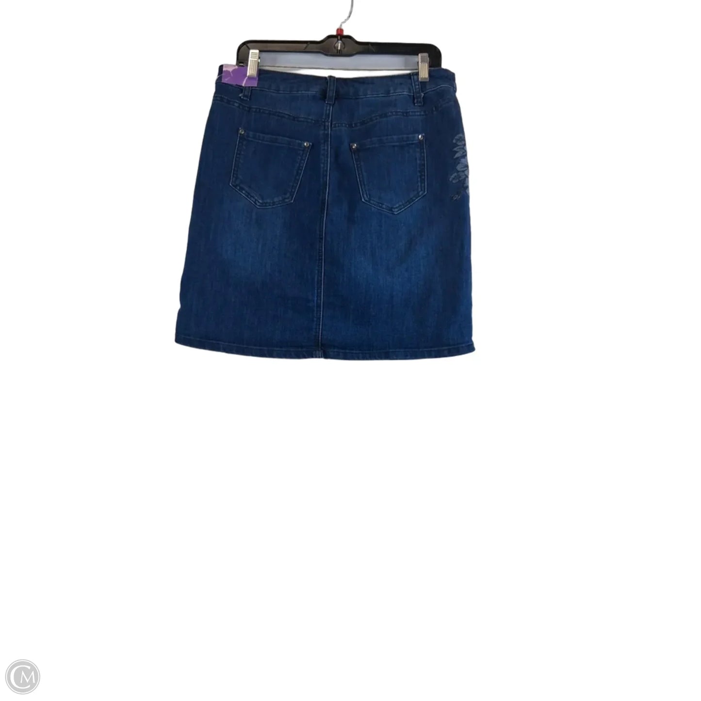 Skort By Christopher And Banks In Blue Denim, Size: 4