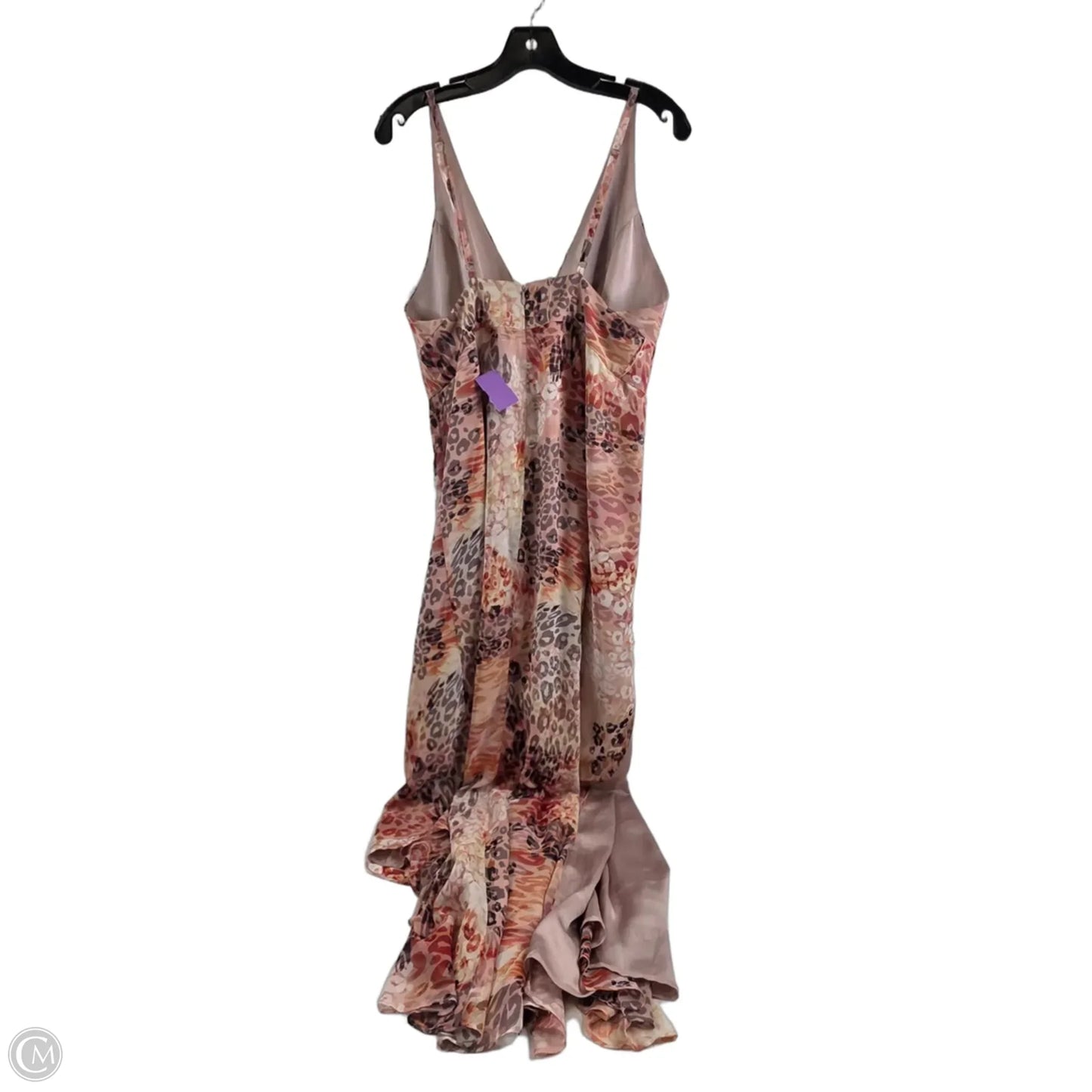 Dress Casual Maxi By Marciano In Orange & White, Size: M