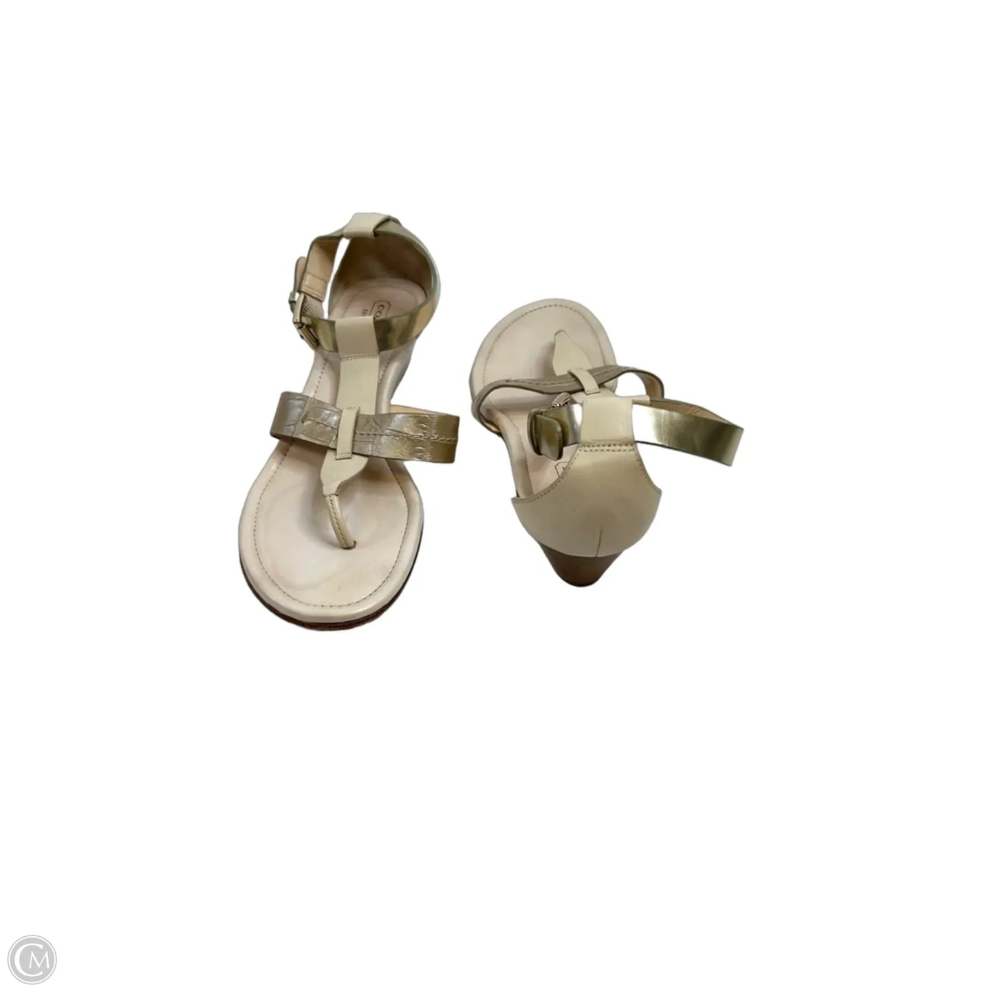 Sandals Designer By Coach In Beige, Size: 9