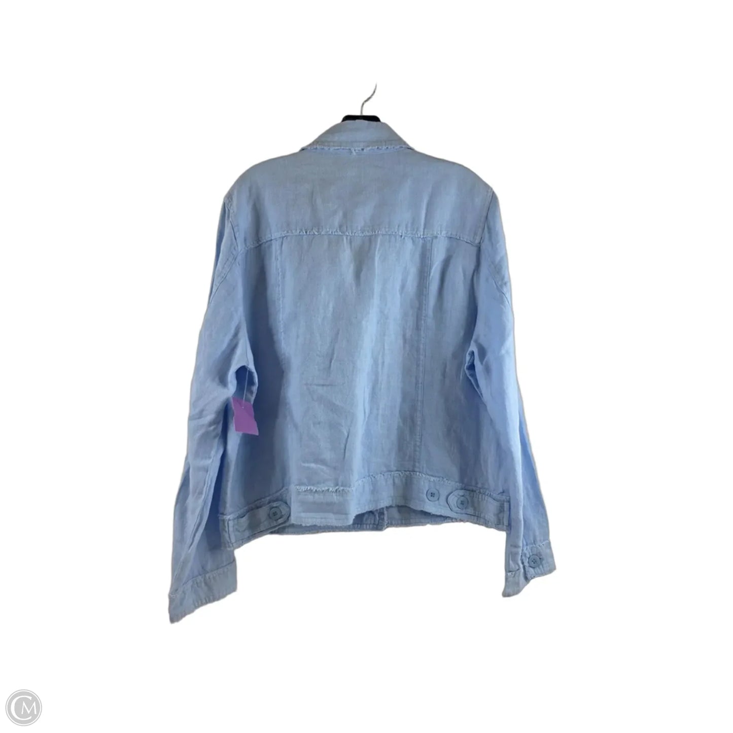Jacket Denim By Lulu B In Blue Denim, Size: L