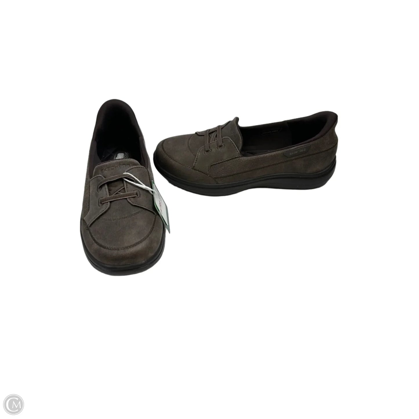 Sandals Flats By Clarks In Brown & Tan, Size: 8