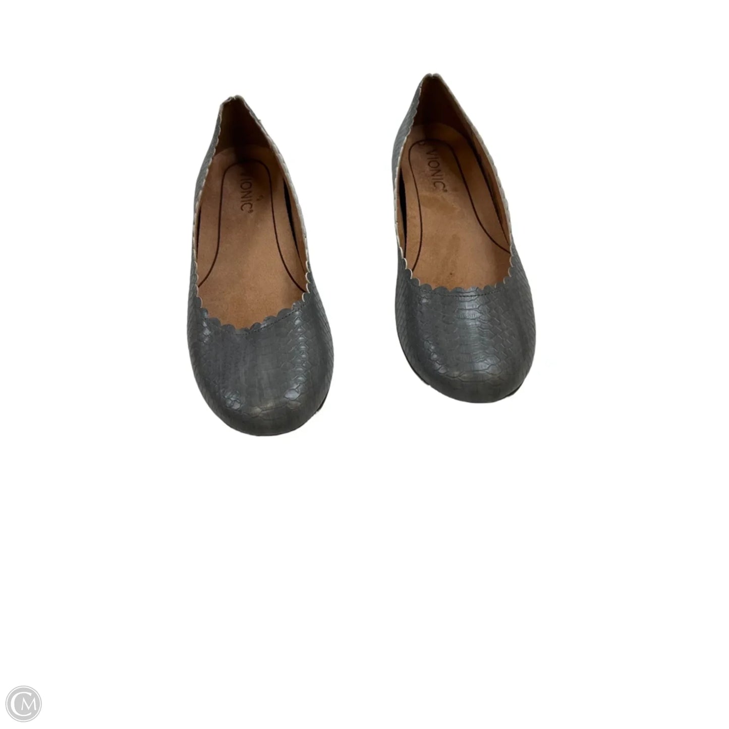 Shoes Flats By Vionic In Grey, Size: 8