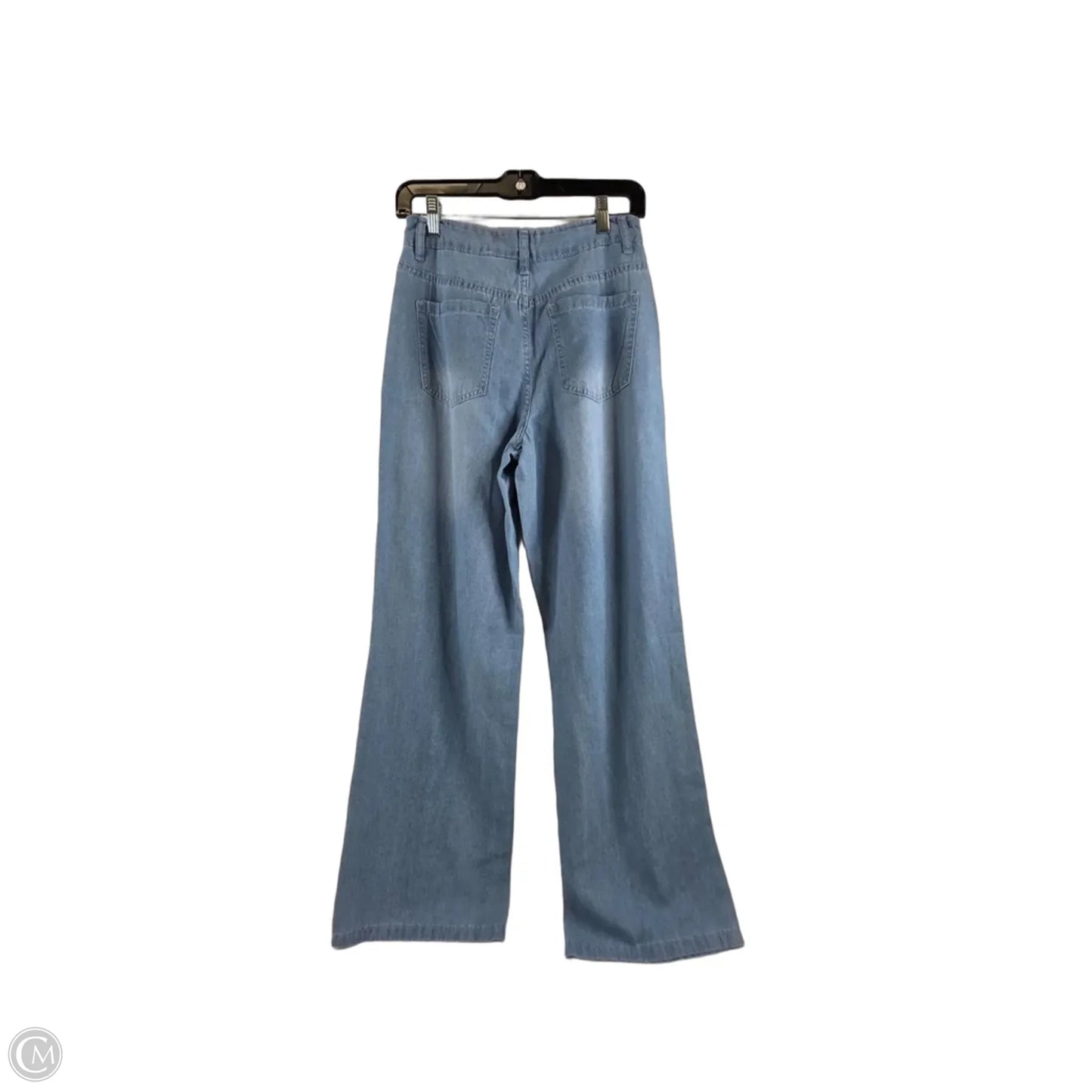 Pants Wide Leg By Clothes Mentor In Blue Denim, Size: 4