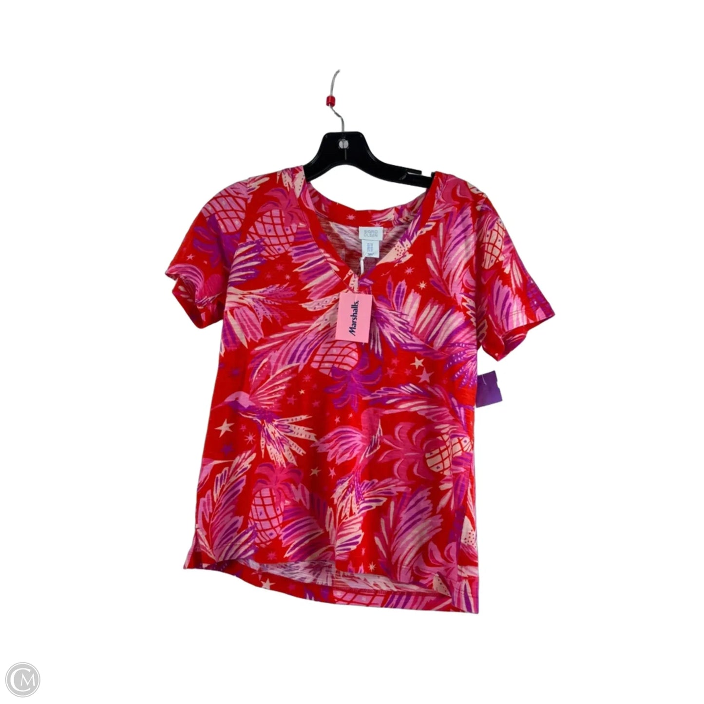 Top Short Sleeve By Sigrid Olsen In Purple & Red, Size: Xs