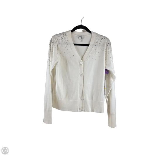 Cardigan By Dkny In White, Size: M