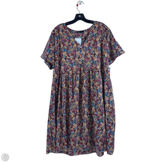Dress Casual Midi By Prettygarden In Floral Print, Size: Xl