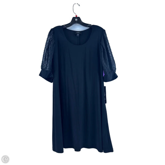Dress Casual Midi By Msk In Black, Size: Xl